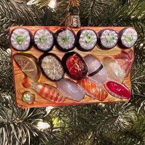 Kurt S Alder Noble Gems Glass Sushi Ornament